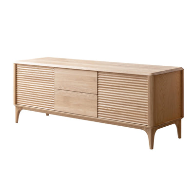 NordicStory Oxford solid oak wood TV stand 3.2.2