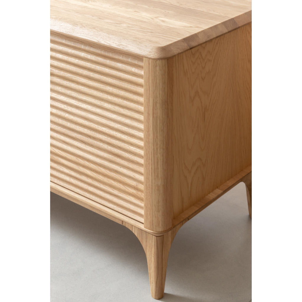 NordicStory Oxford solid oak wood TV stand 3