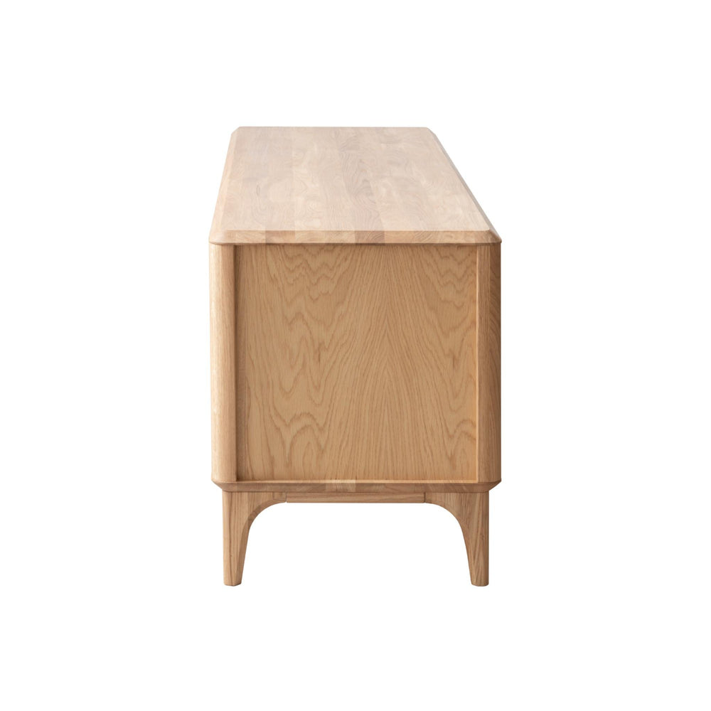 NordicStory Oxford solid oak wood TV stand 3