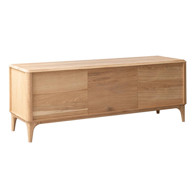 NordicStory Oxford solid oak wood TV stand 3.2.2