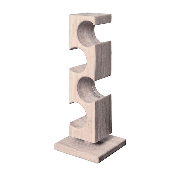 NordicStory Alma oak wine rack, wine stand for 4 bottles