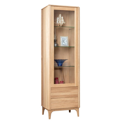 NordicStory Oxford solid oak wood display cabinet 1
