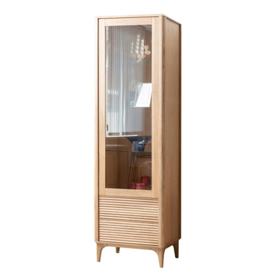NordicStory Oxford solid oak wood display cabinet 1