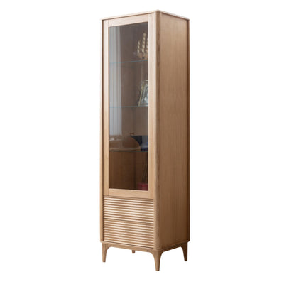 NordicStory Oxford solid oak wood display cabinet 1