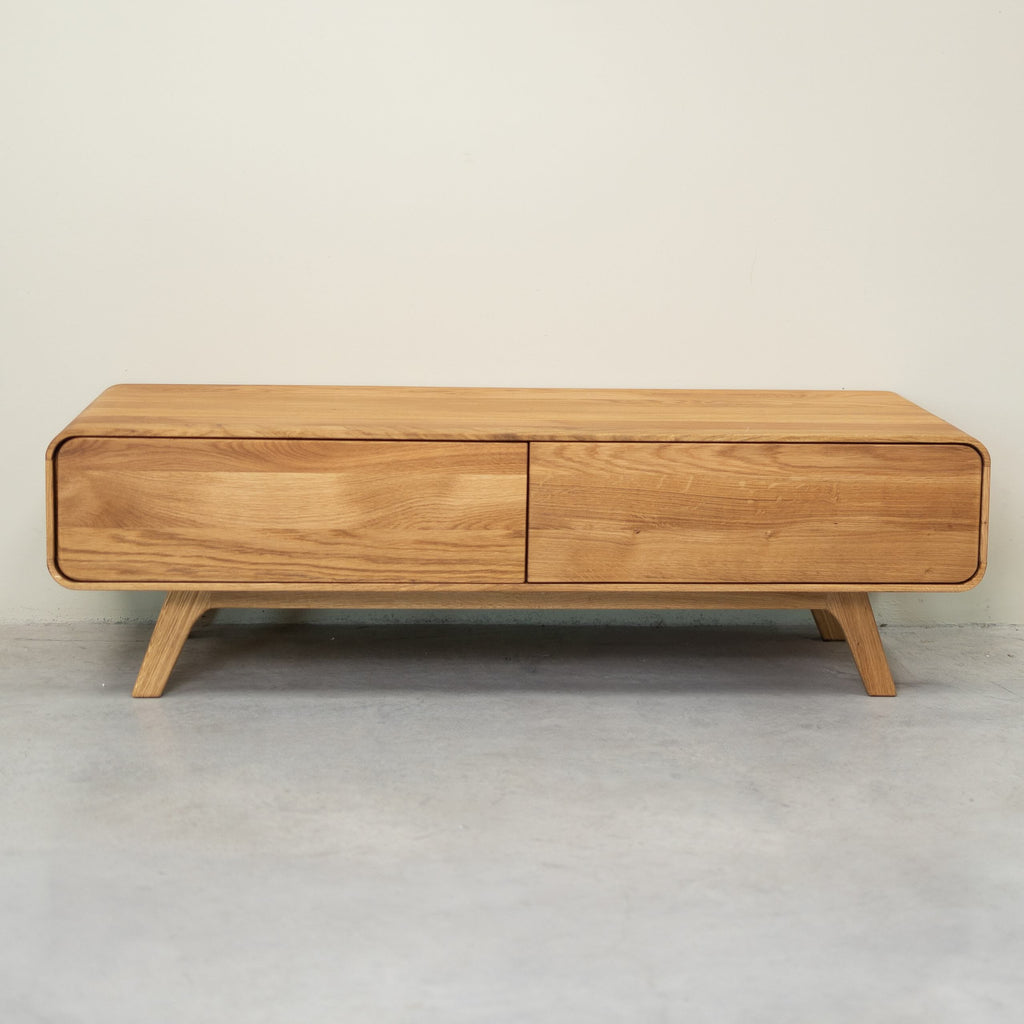 NordicStory Geneva oak solid wood sideboard, 120 x 45 x 36,5 cm.