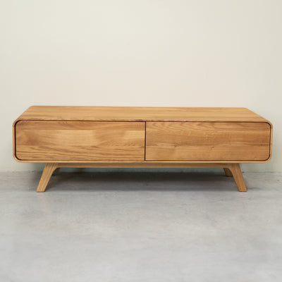 NordicStory Geneva oak solid wood sideboard, 120 x 45 x 36,5 cm.