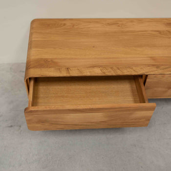 NordicStory Geneva oak solid wood sideboard, 120 x 45 x 36,5 cm.