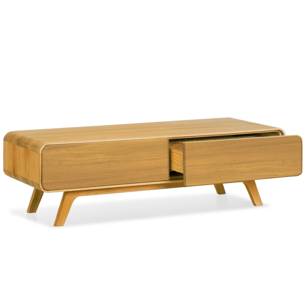 NordicStory Geneva oak solid wood sideboard, 120 x 45 x 36,5 cm.
