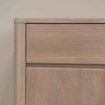 NordicStory Sideboard Chest of drawers made of solid oak wood