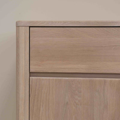 NordicStory Sideboard Chest of drawers made of solid oak wood