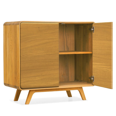 NordicStory Geneva 1 solid oak sideboard, 90 x 45 x 86 cm.