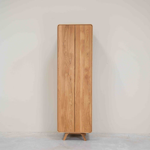 NordicStory Cabinet with 2 doors in solid oak Geneva, 60 x 45 x 200 cm.