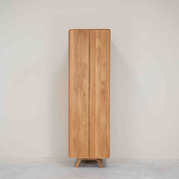 NordicStory Cabinet with 2 doors in solid oak Geneva, 60 x 45 x 200 cm.