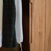 NordicStory Tron solid oak closet for clothes, 135 x 55 x 220 cm.