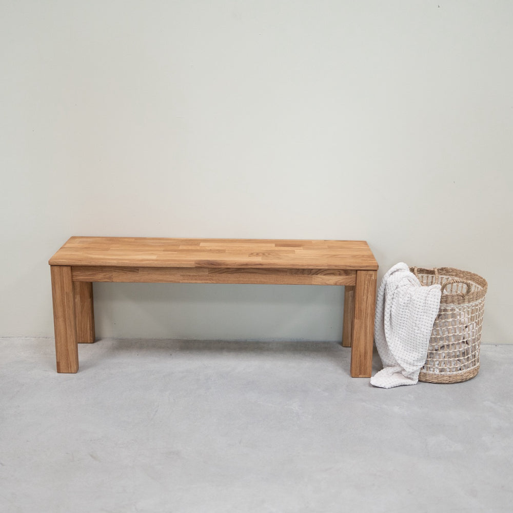NordicStory Solid oak bench Mauritz 4