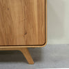 NordicStory Geneva 2 solid oak sideboard, 134 x 45 x 86 cm.