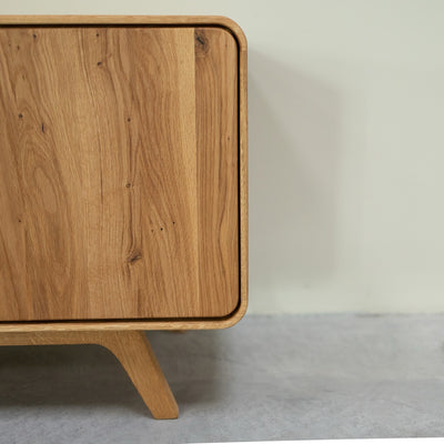 NordicStory TV stand in solid oak Geneva 1, 160 x45 x 55 cm.