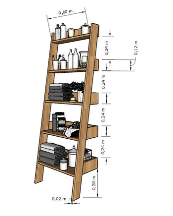 NordicStory Bookcase Bookcase in solid oak wood