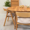 Roble.Store Round extending dining table in solid oak wood 