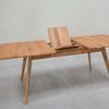 NordicStory Extending dining table in solid oak wood Geneva