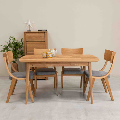 Roble.Store Rectangular dining table in solid oak wood 