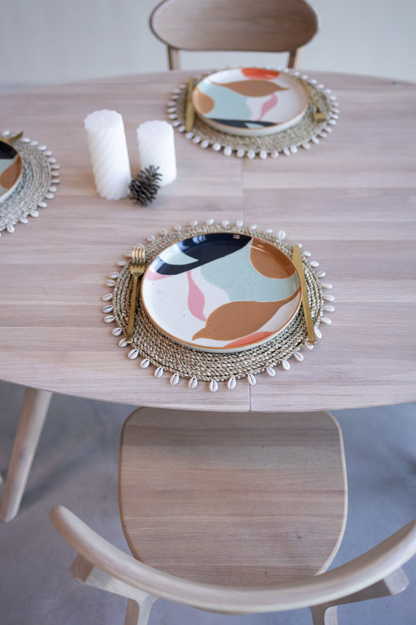 NordicStory Carmen extending dining table in solid oak wood