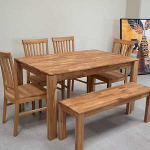 NordicStory Solid oak bench Mauritz 4
