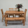 NordicStory "Mauritz 4" solid oak bench