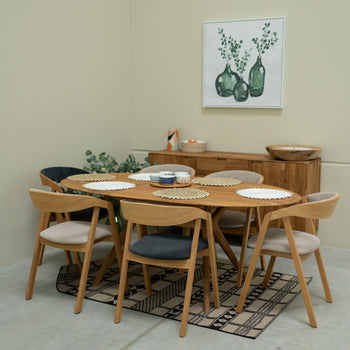 NordicStory Extending dining table in solid oak Carmen Roble.Store