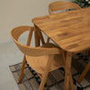 Veskor Pack of 2 or 4 Knut Oak Solid Wood Dining Chairs Roble.Store