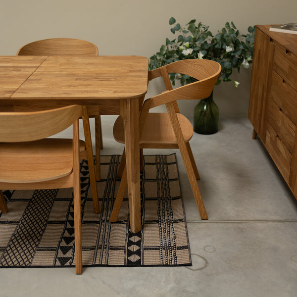 Pack of 2 or 4 Solid Oak Dining Chairs Knut | VESKOR