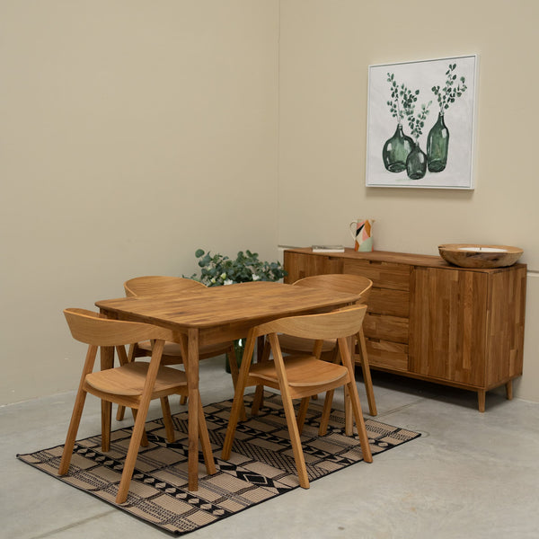 NordicStory Extending dining table in solid oak wood France Roble.Store