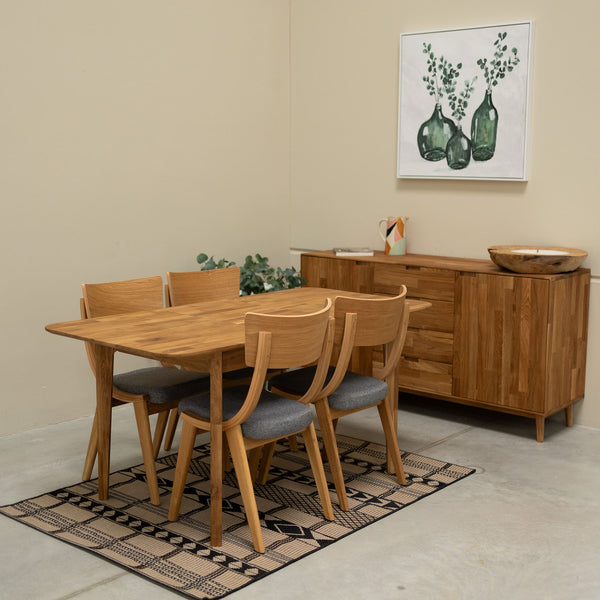 NordicStory Extending dining table in solid oak wood France Roble.Store