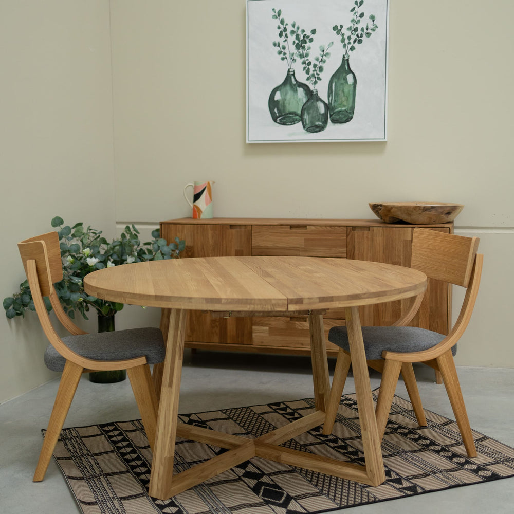 NordicStory Extending dining table made of solid sustainable oak Roble.Store
