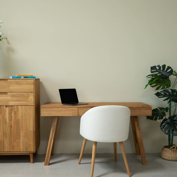 NordicStory Einstein I desk in solid oak 140 x 55 x 76 cm.