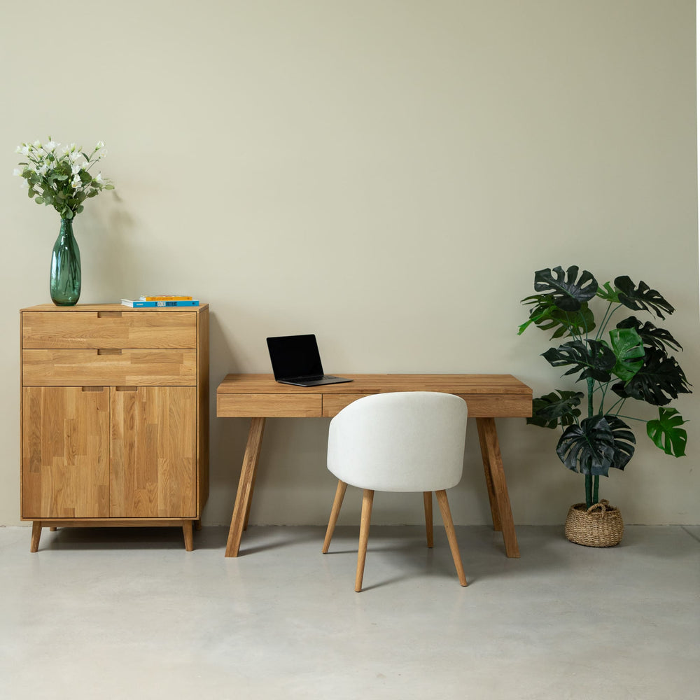 NordicStory Einstein I desk in solid oak 140 x 55 x 76 cm.