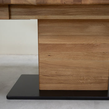 NordicStory Extending dining table in solid oak Bremen, 160-250 x 90 x 75 cm.