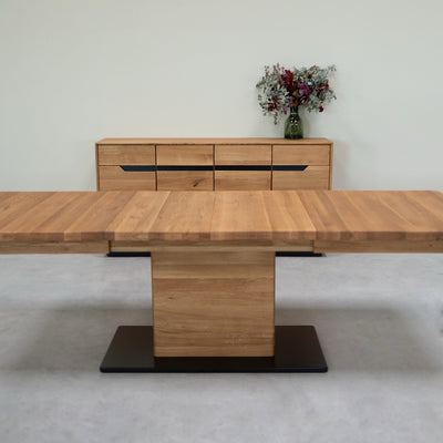 NordicStory Extending dining table in solid oak Bremen, 160-250 x 90 x 75 cm.