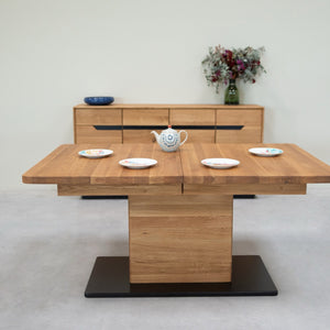 NordicStory Extending dining table in solid oak Bremen, 160-250 x 90 x 75 cm.