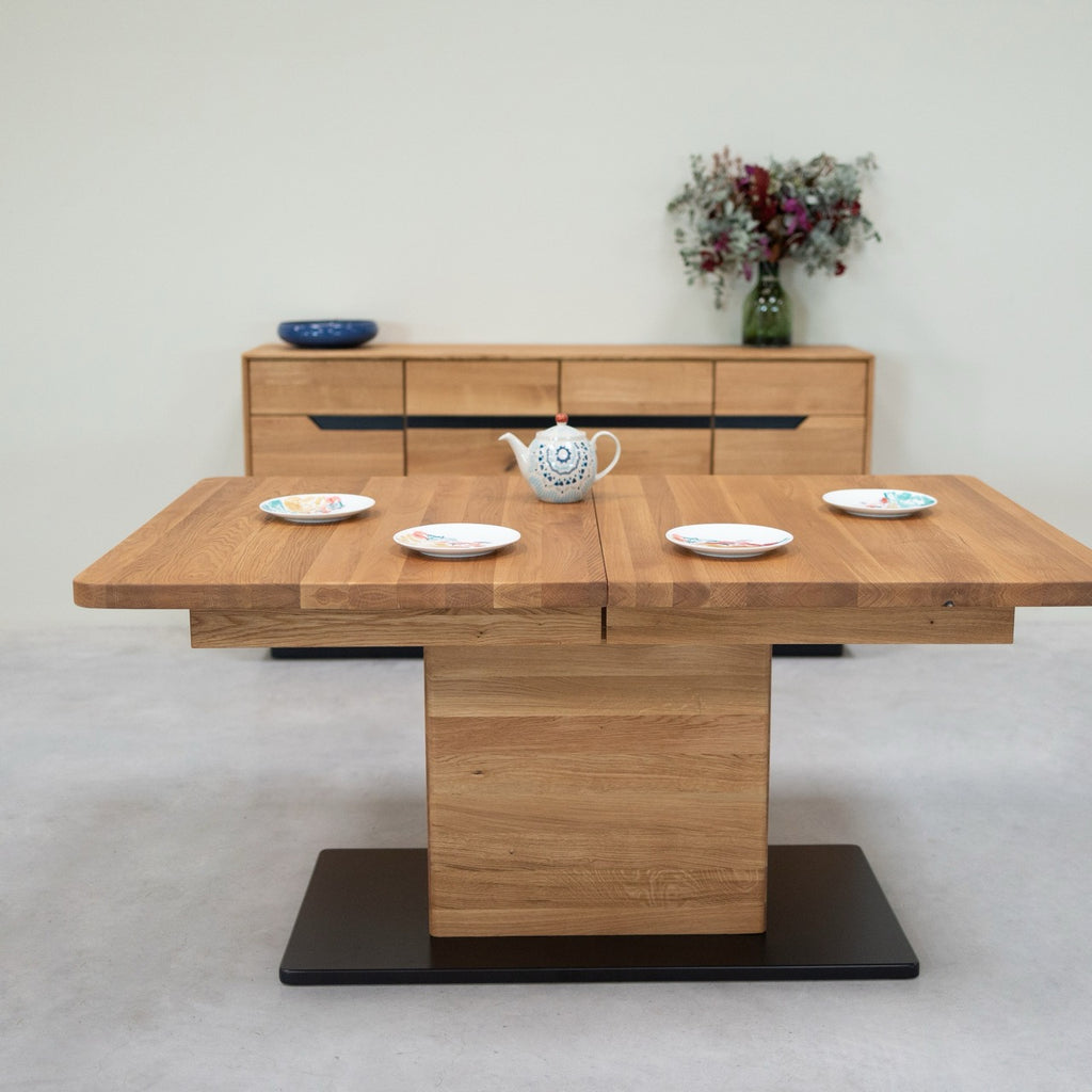 NordicStory Extending dining table in solid oak Bremen, 160-250 x 90 x 75 cm.
