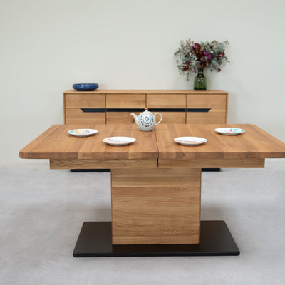 NordicStory Extending dining table in solid oak Bremen, 160-250 x 90 x 75 cm.