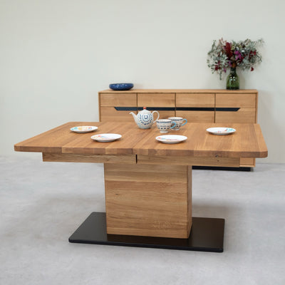 NordicStory Extending dining table in solid oak Bremen, 160-250 x 90 x 75 cm.