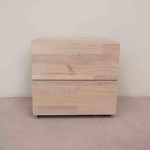 NordicStory Bedside table in solid sustainable oak wood
