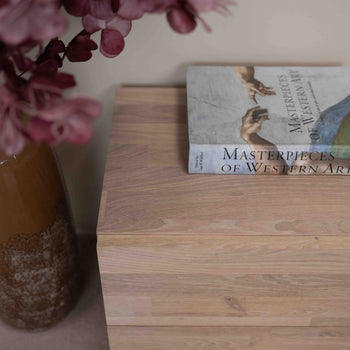 NordicStory Bedside table in solid sustainable oak wood