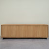 NordicStory TV stand in solid oak Bremen, 160 x 42 x 50 cm.