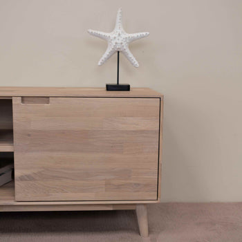 NordicStory TV stand made of solid oak sustainable wood