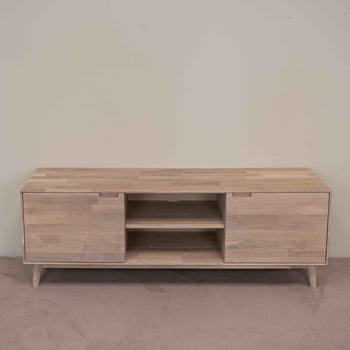 NordicStory TV stand made of solid oak sustainable wood