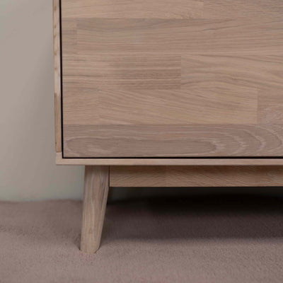 NordicStory TV stand made of solid oak sustainable wood