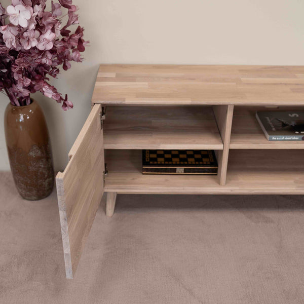NordicStory TV stand made of solid oak sustainable wood