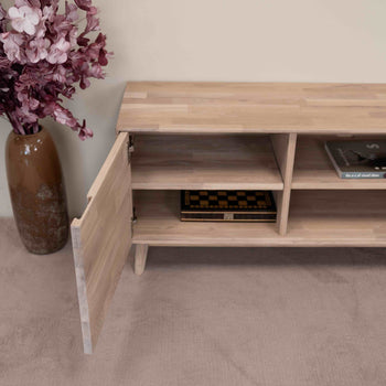 NordicStory TV stand made of solid oak sustainable wood